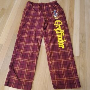 Gryffindor Harry Potter Kids Plaid Pajama Bottoms Size 16